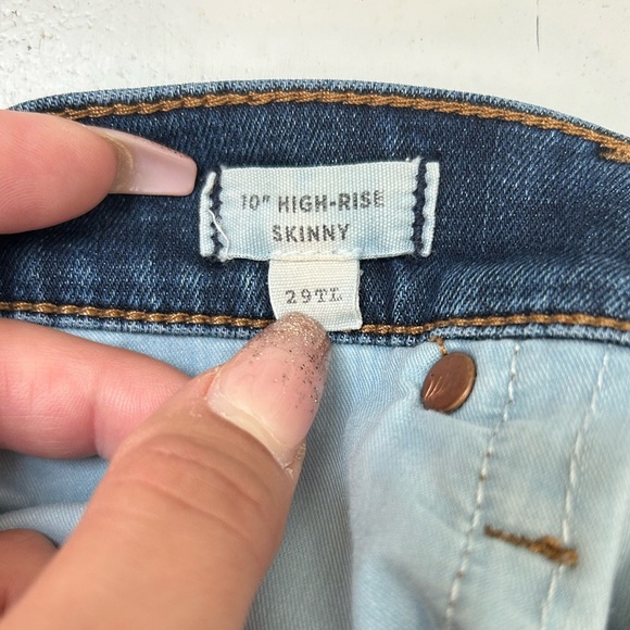 Madewell 10” High Rise Skinny Jeans Size 29 - Picture 7 of 10